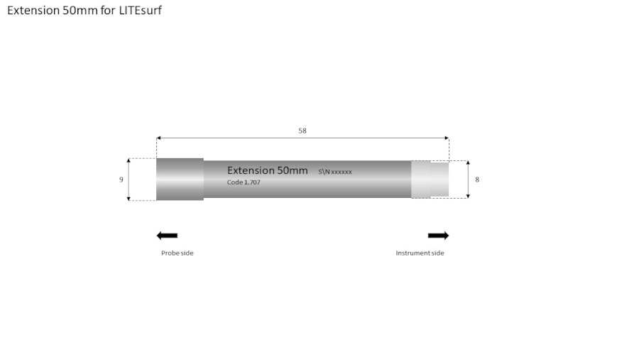 105249-extension 50mm - codice 1.707